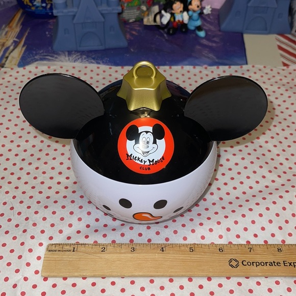 MICKEY SNOWMAN ORNAMENT CUP DRINK HOLDER. BRAND NEW - Picture 5 of 9